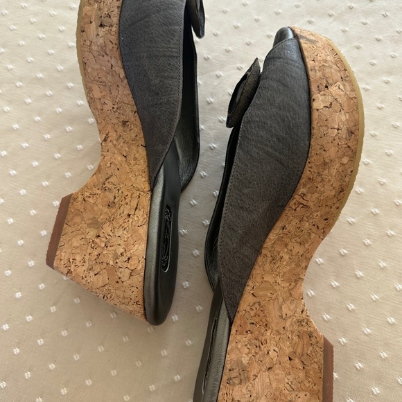 Salpy Elephant Grey Handmade Boho Leather Mules  /Brand New-Size 10 - Picture 4 of 6